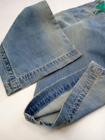 Джинсы IL'DOLCE jeans flare.Цвет голубой с эффектом потёртости. Размер walst:25 -40/42 русский