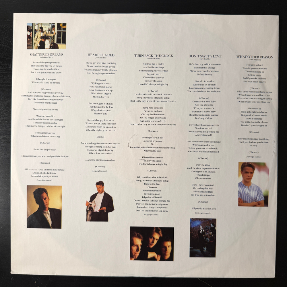 Johnny Hates Jazz - Turn Back The Clock (Европа 1988г.)