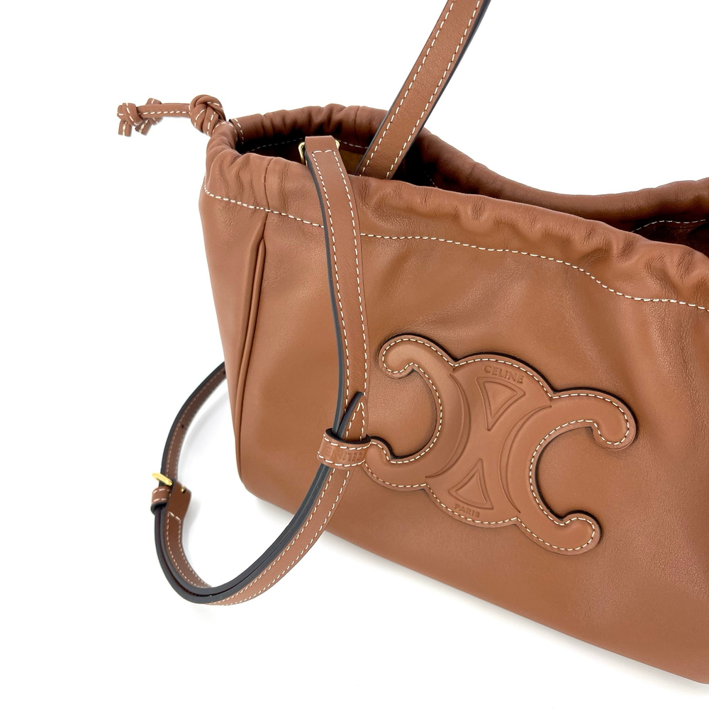 Celine Small Cabas Drawstring Cuir Triomphe