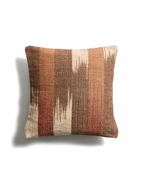 Чехол для подушки Liroda из джута с разноцветным узором икат, 60 x 60 см