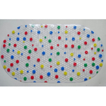 Коврик в ванную на присосках с рисунком "Конфетти" 69*39см