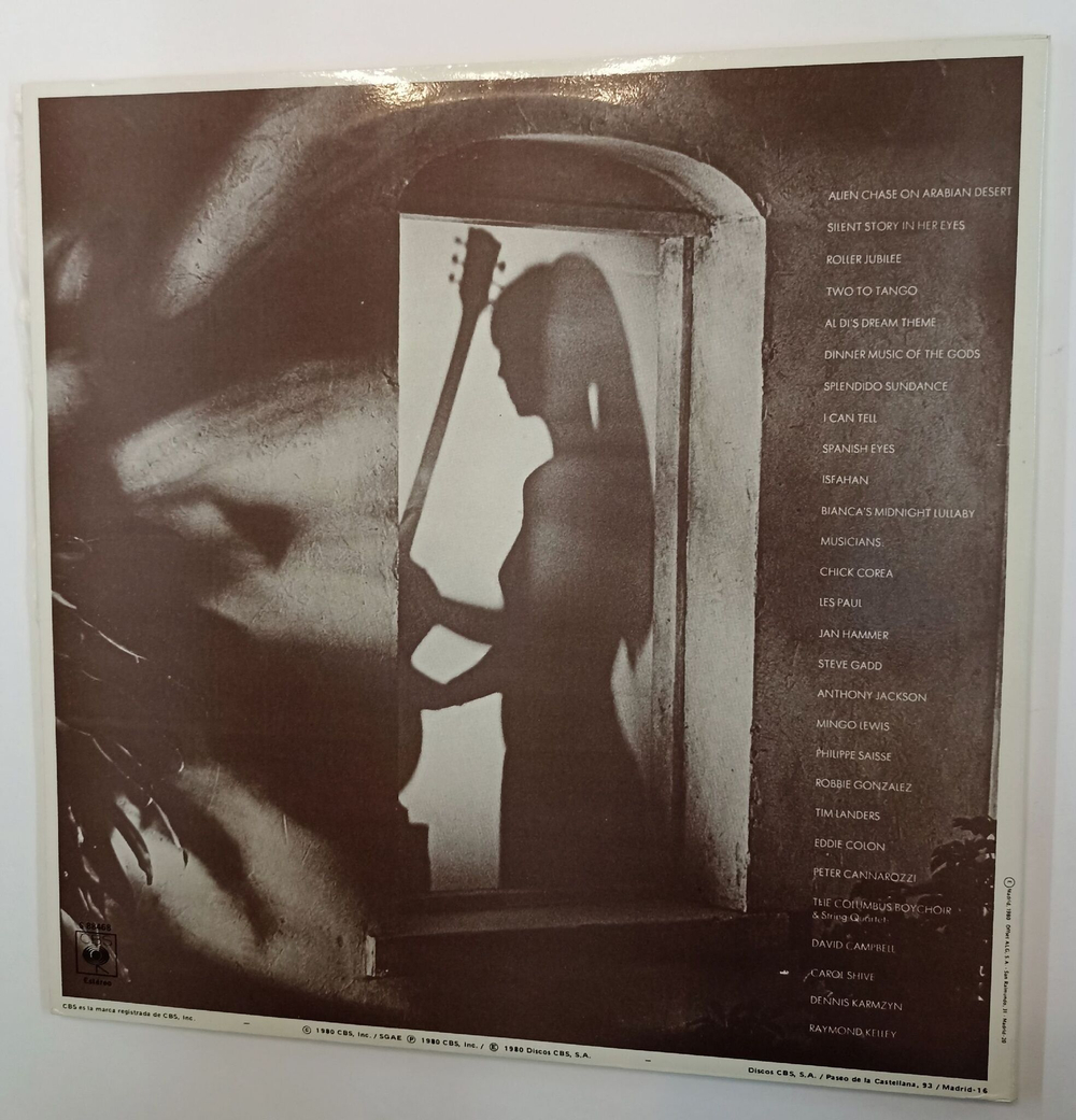 Винтажная виниловая пластинка Al Di Meola Splendido Hotel 2LP (Spain 1980)