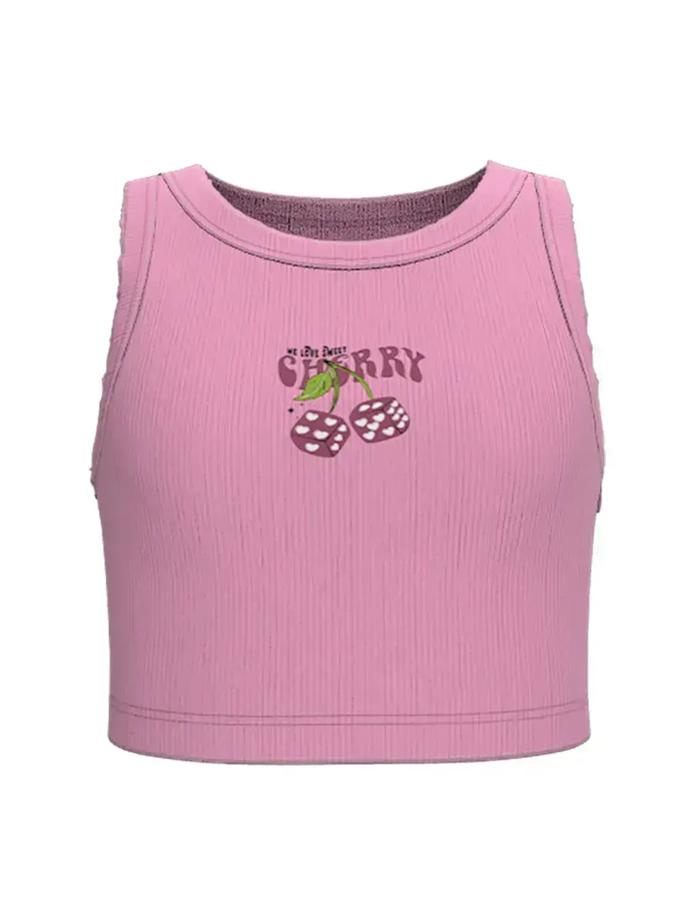 Летний кроп топ трикотажный детский