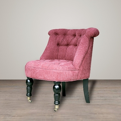 Пуф Eichholtz Камден розовый Голландия вид сбоку