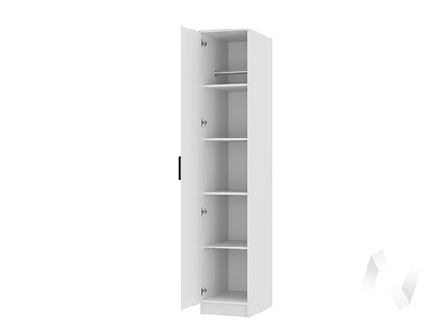 Пенал ПН-07 Спальня Фьюжн (белый/белый)