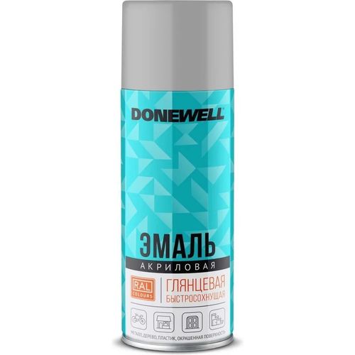 Эмаль универсальная акриловая DONEWELL RAL 7035 светло-серая глянцевая 520 мл