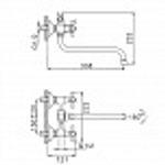 Смеситель ван/умыв 1/2  FRAP 2226F Стандарт  17240