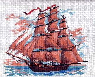 "Алые паруса"-0364/1 канва с рисунком