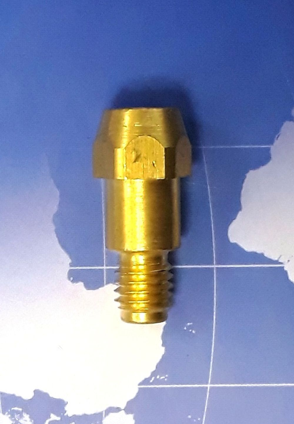 142.0005 Держатель / Вставка / Свеча, предназначен для установки контактного наконечника М6, в ручных и автоматизированных сварочных горелках полуавтоматической сварки MIG/MAG серий МВ36, RF36;