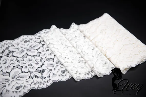 03-133 ОПТ Кружево эластичное 22,5 см, айвори 004