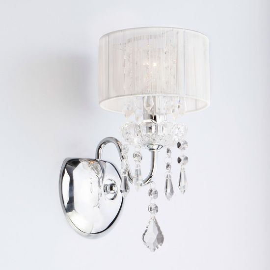 2045/1 / настенный светильник /   хром/белый