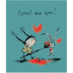 Тетрадь общая 48 листов на скрепке "Добрая девочка"