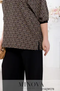 Костюм 270-черно-бежевый Minova