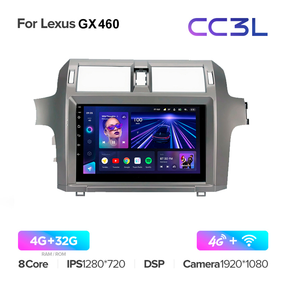 Teyes CC3L 9"для Lexus GX 460 2009-2019