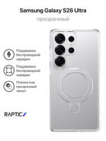 Raptic чехол для Samsung Galaxy S26 Ultra с Магсейф, прозрачный с подставкой