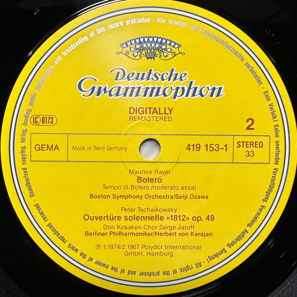 Моцарт, Штраус, Равель, Чайковский (Европа 1986г.)