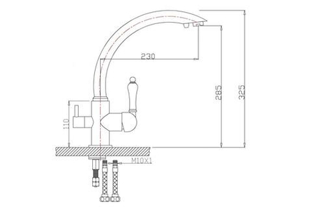 Смеситель ZorG ZR 314 YF-33 WHITE