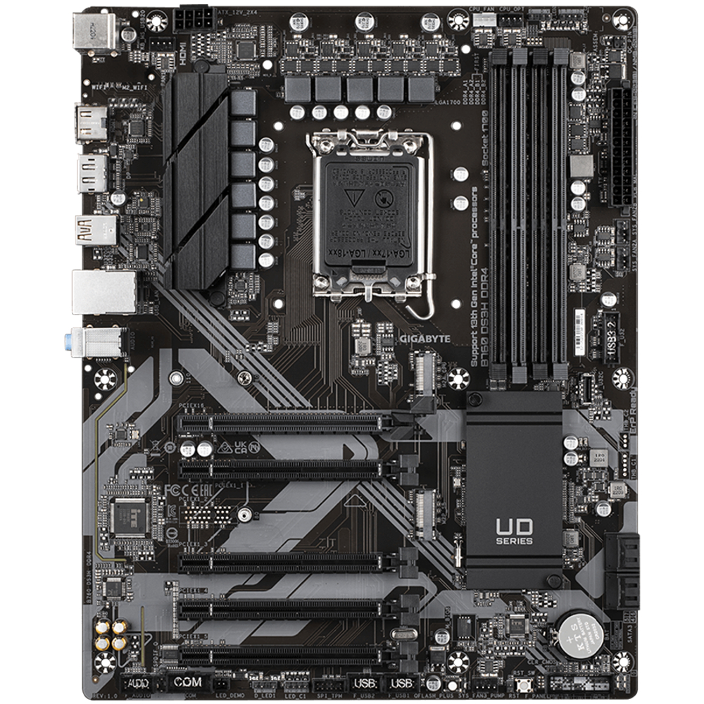 GIGABYTE MB LGA1700, B760, 4xDDR4, DP + HDMI, 5xPCIe x16 4.0, 2xM.2, 4xSATA, GbE LAN, ATX