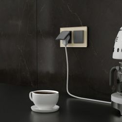 Рамка на 2 поста Werkel Favorit (молочный, стекло) W0021141