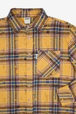 Рубашка  RUFF Global ripped plaid желтая