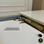 Кухонный раздвижной стол "Леон", белый