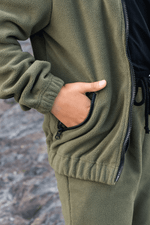 Флисовый костюм для девочки комби