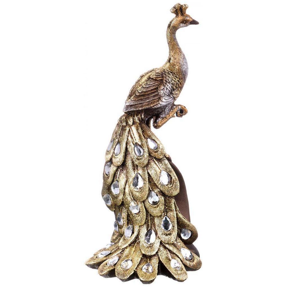 ФИГУРКА "ПАВЛИН" 11*13*25 СМ. СЕРИЯ "МАХАРАДЖИ" (КОР=12ШТ.)