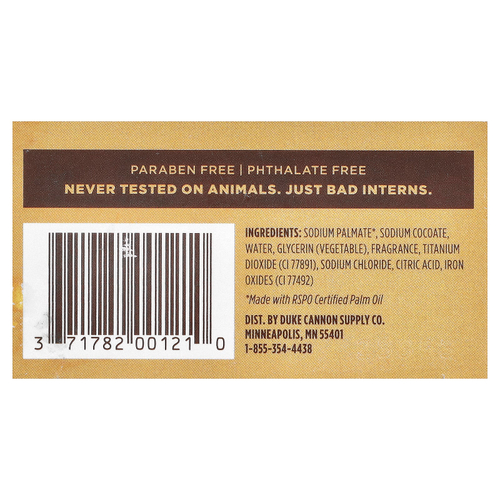 Duke Cannon Supply Co., Big Brick of Bar Soap, аромат Sawtooth, 283 г (10 унций)