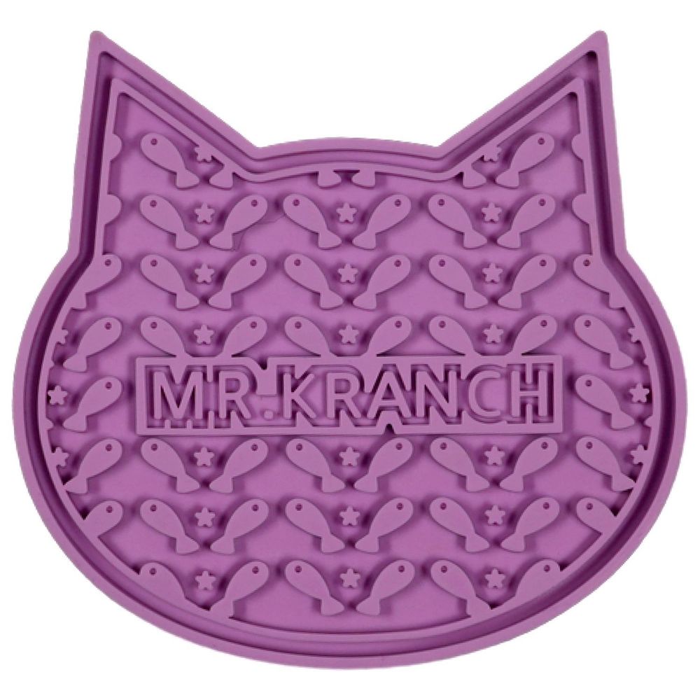 Лизательный коврик Mr.Kranch для медленного поедания силиконовый 12*12 см розовый на присосках