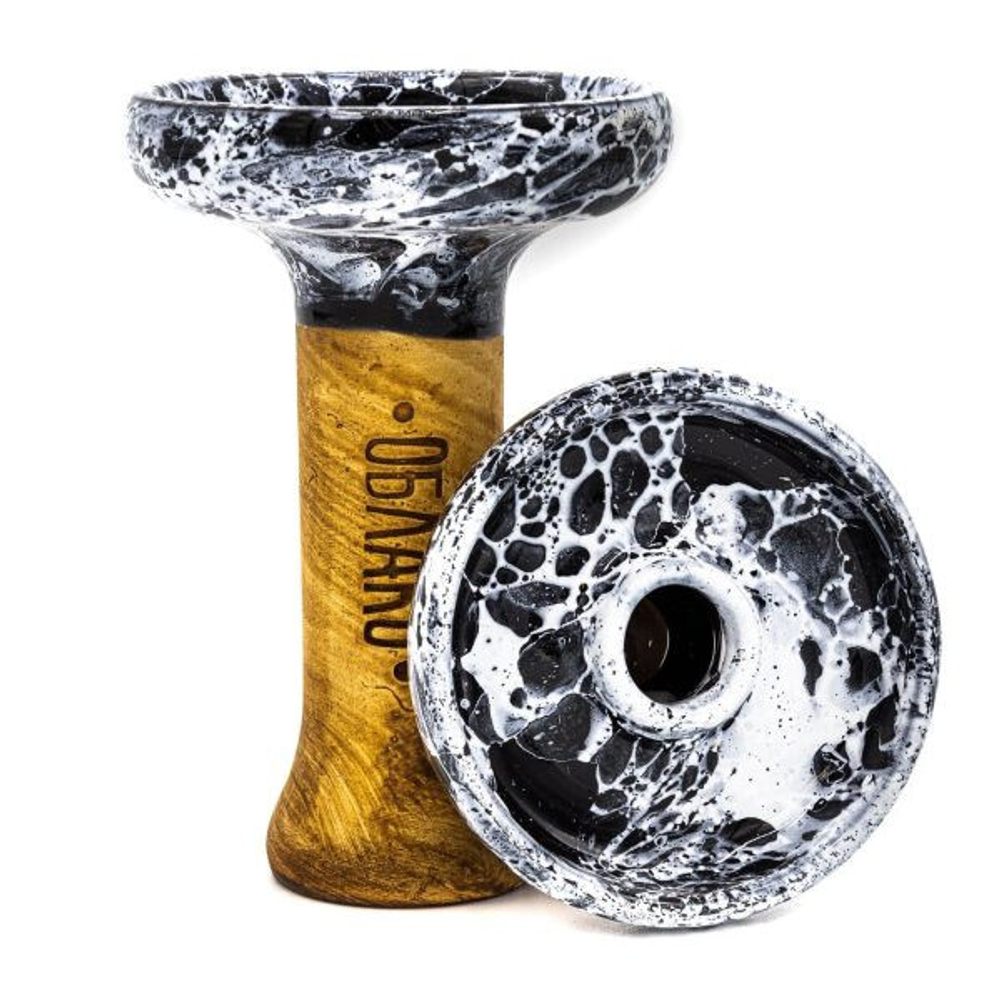 Cybuch Oblako Phunnel L Glaze WHITE BLACK MARBLE