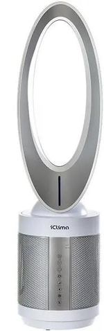 Воздухоочиститель ICLIMA LUX-550FP,  до 100м2,  серебристый/белый