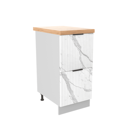 Кухня Модуль СК2 400 Монца Белый софт