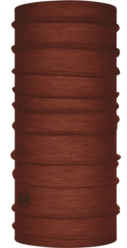 Тонкий шерстяной шарф-труба Buff Wool lightweight Solid Sienna Фото 1