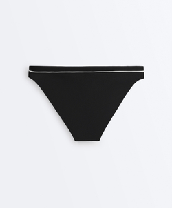 OYSHO Классические трусики-бикини с контрастными деталями, черный