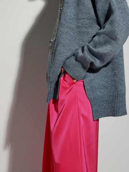 скидка -26% Свитер с разрезами