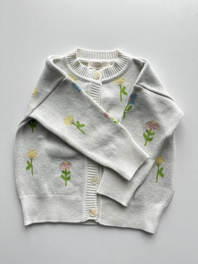 7910-344 Кардиган вязаный (цветочные мечты)