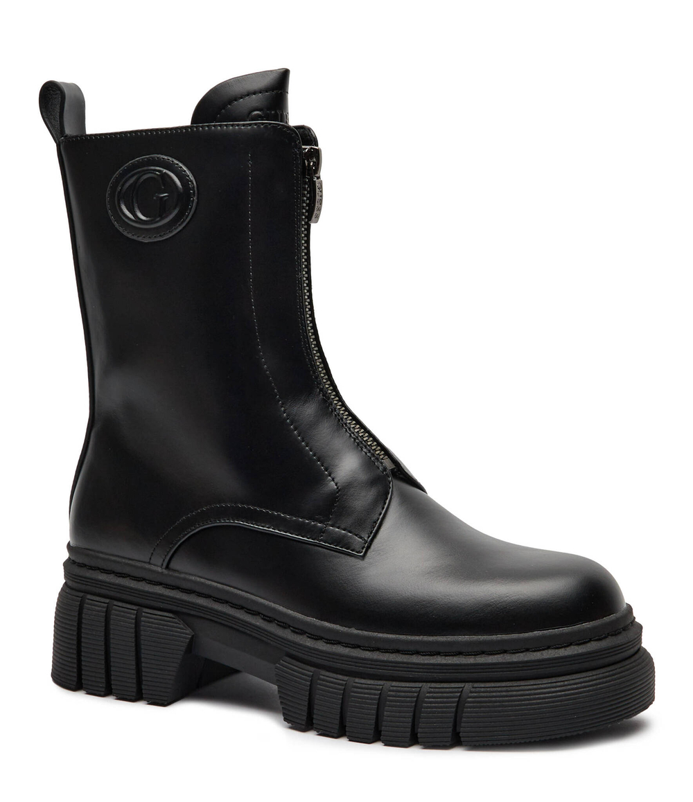 Кожаные челси на каблуке ANNIA Guess - черный(FLFANN LEA10)