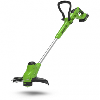 Аккумуляторный триммер Greenworks G24LT28, 24v, (2107107), 28 см, без АКБ и ЗУ