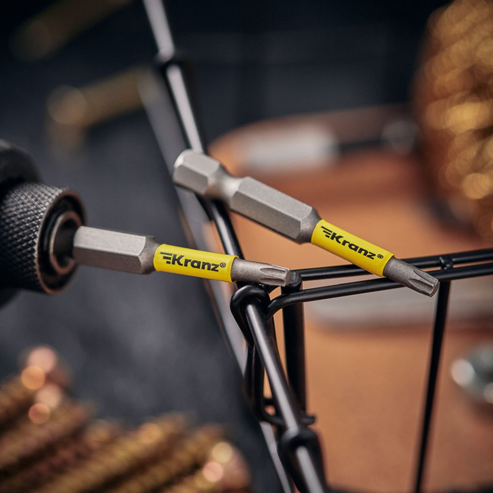 Бита для шуруповерта Torx T15х50 мм (2 шт./уп.) KRANZ