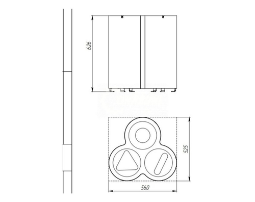 Урна уличная Трио