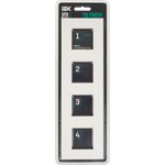 SKANDY Рамка 4-местная SK-F24W стекло арктический белый IEK