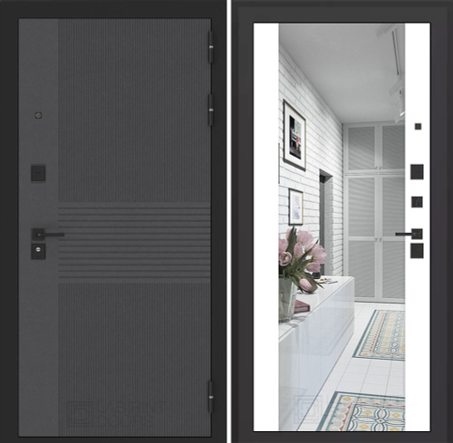 Бункер 05 - зеркало МАХ белый софт