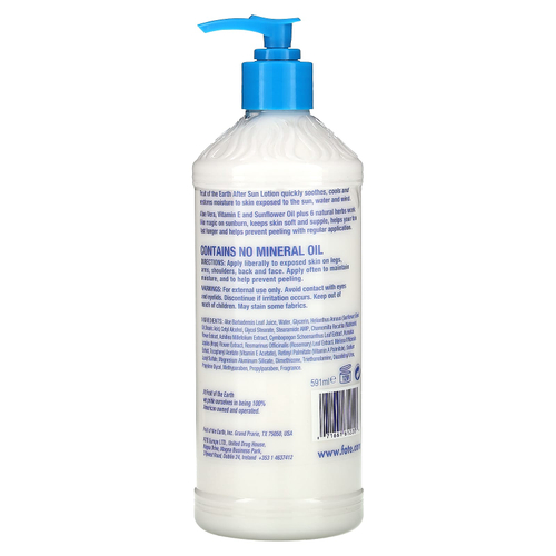 Fruit of the Earth, лосьон после загара с алоэ вера, 591 мл (20 жидк. унций)