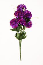 Букет Хризантем шар с листом