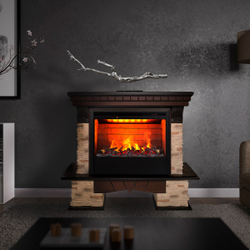Электрокамин RealFlame Rockland AO античный дуб с очагом 3D Helios 26