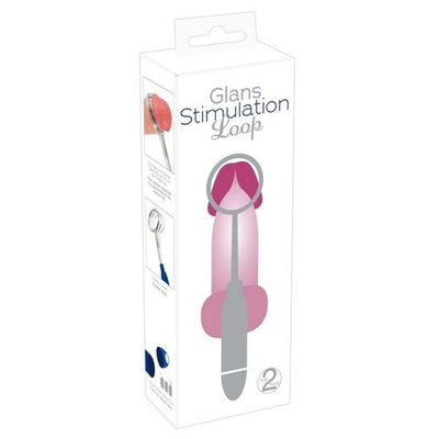 Синяя петля-стимулятор головки Glans Stimulation Loop - 19,1 см. (Цвет: синий)
