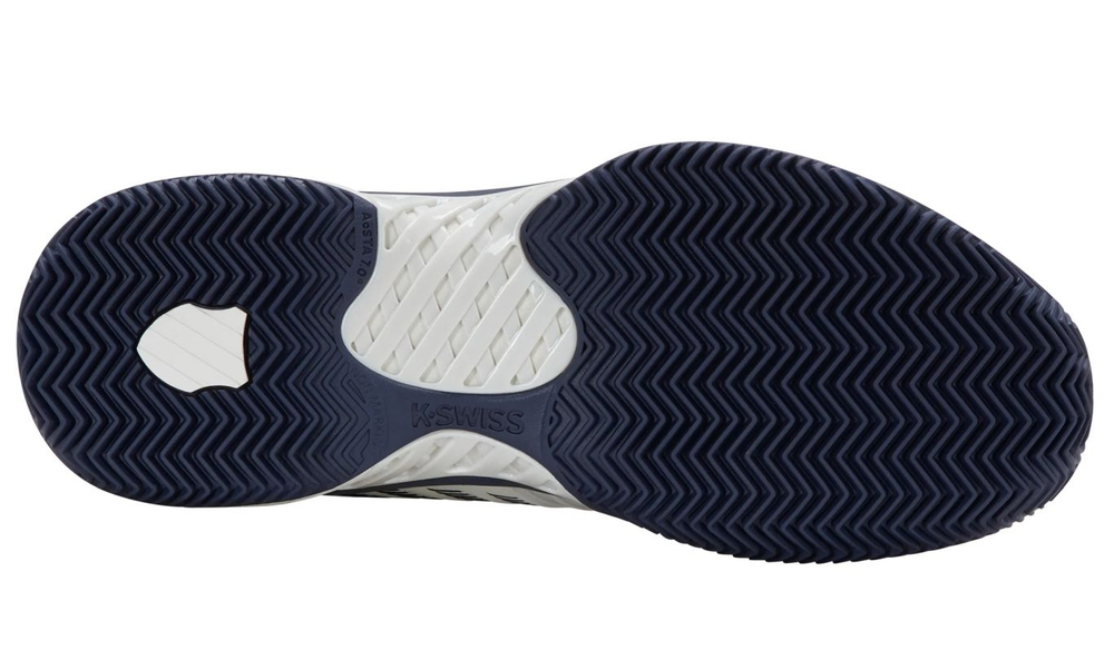 Мужские теннисные кроссовки K-Swiss Express Light 3 Clay - blanc de blanc/naval academy