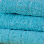 Полотенце махровое 40х70 хлопок 100%, голубое