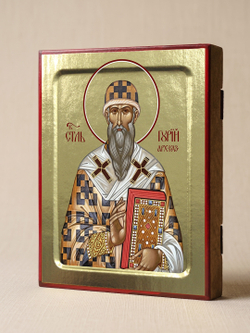 Икона Гурия, архиепископа Казанского на дереве: 125 х 160 (Синопсисъ)