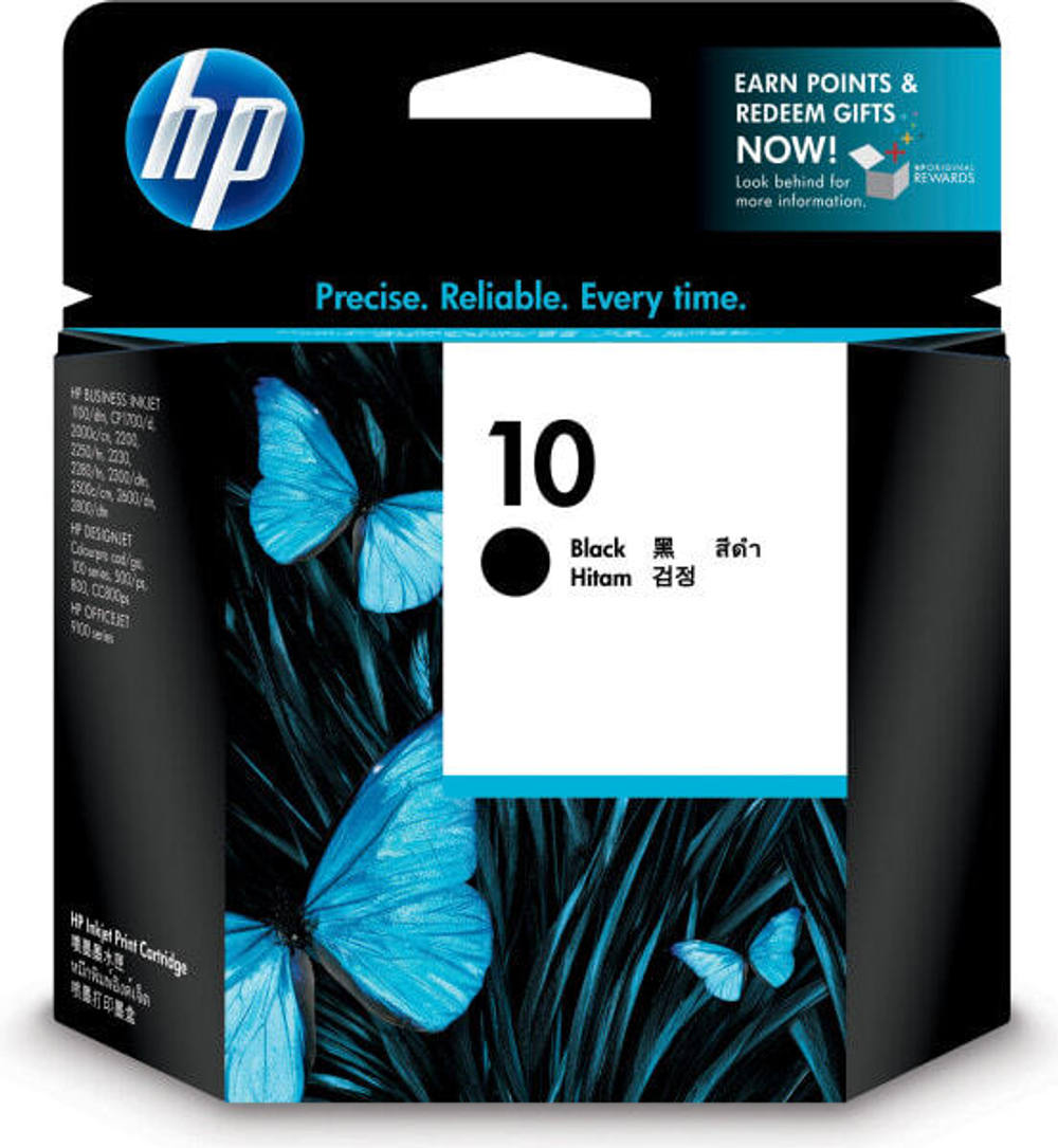 HP 10 Подлинный Черный 1 шт C4844A